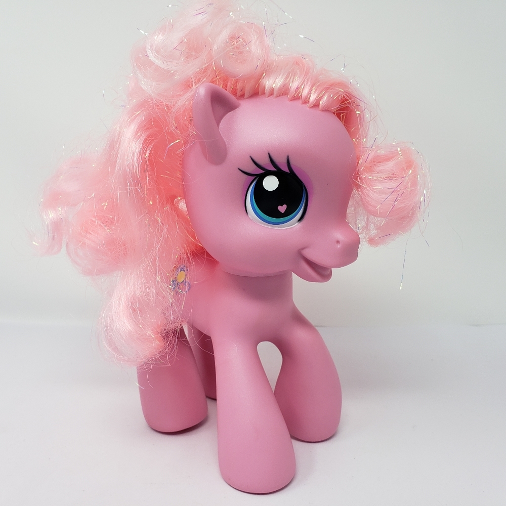 My Little Pony Pinkie Pie Curly Hair Tinsel Pink Hair 8" Large